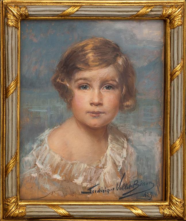 Frédérique Vallet-Bisson, a signed and dated pastel.