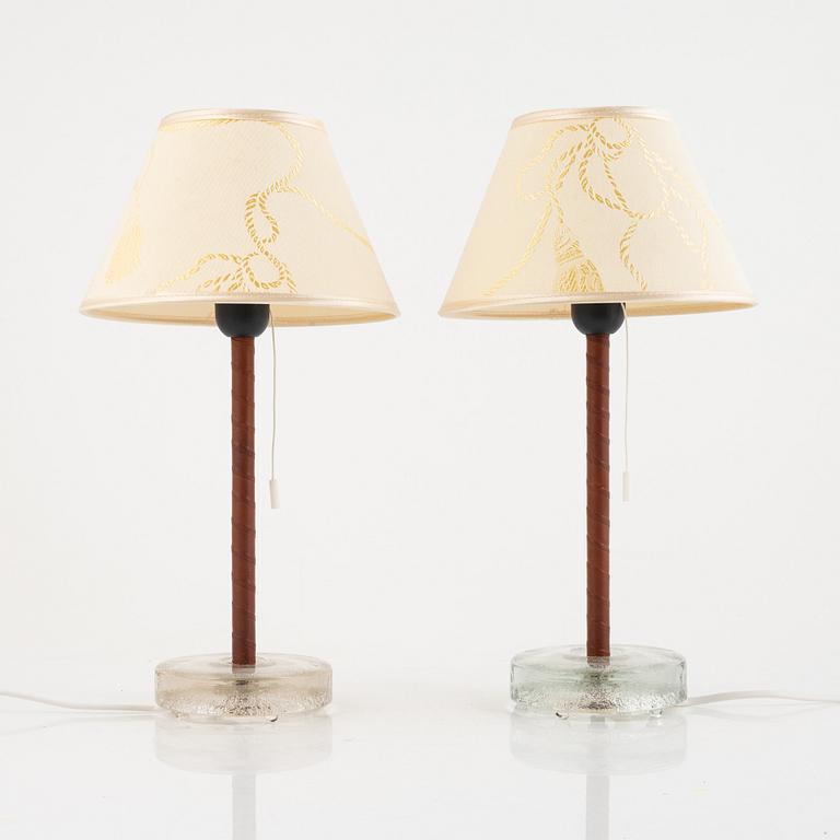 Table lamps, a pair, Falkenbergs Belysning, second half of the 20th century.