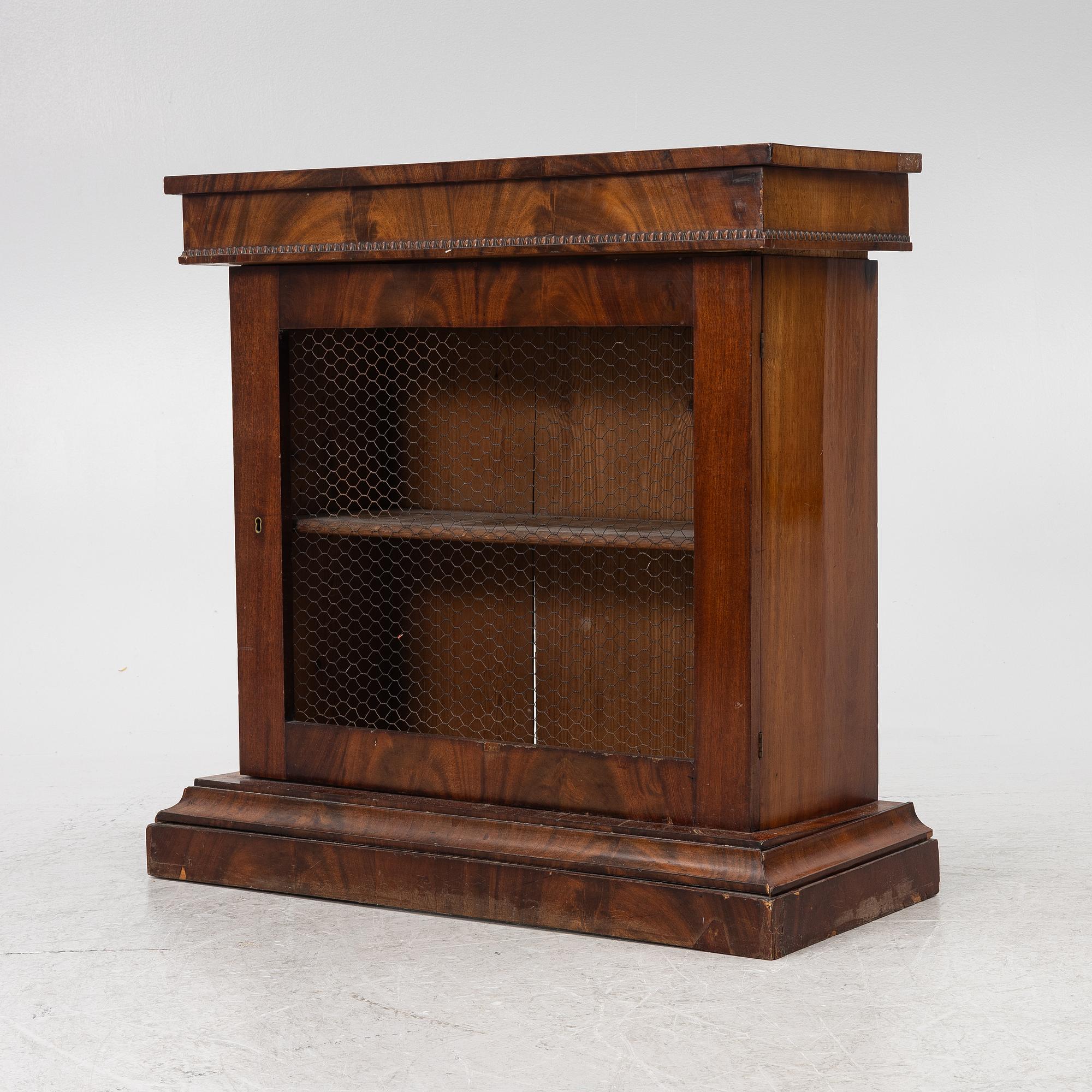 A mahogany Empire bibliotheque, Sweden, ca 1830.