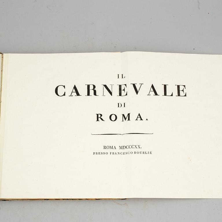 The Carnival of Rome 1820, 20 etchings.