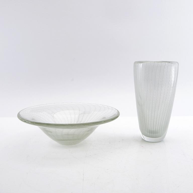 Kaj Franck, Bowl and vase, "Veil".