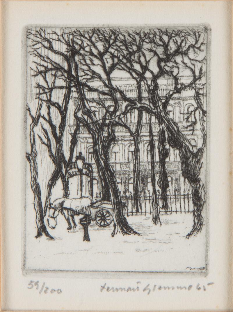 GRAFISKA BLAD, 5 st, etsningar, bl.a Mac Hamilton.