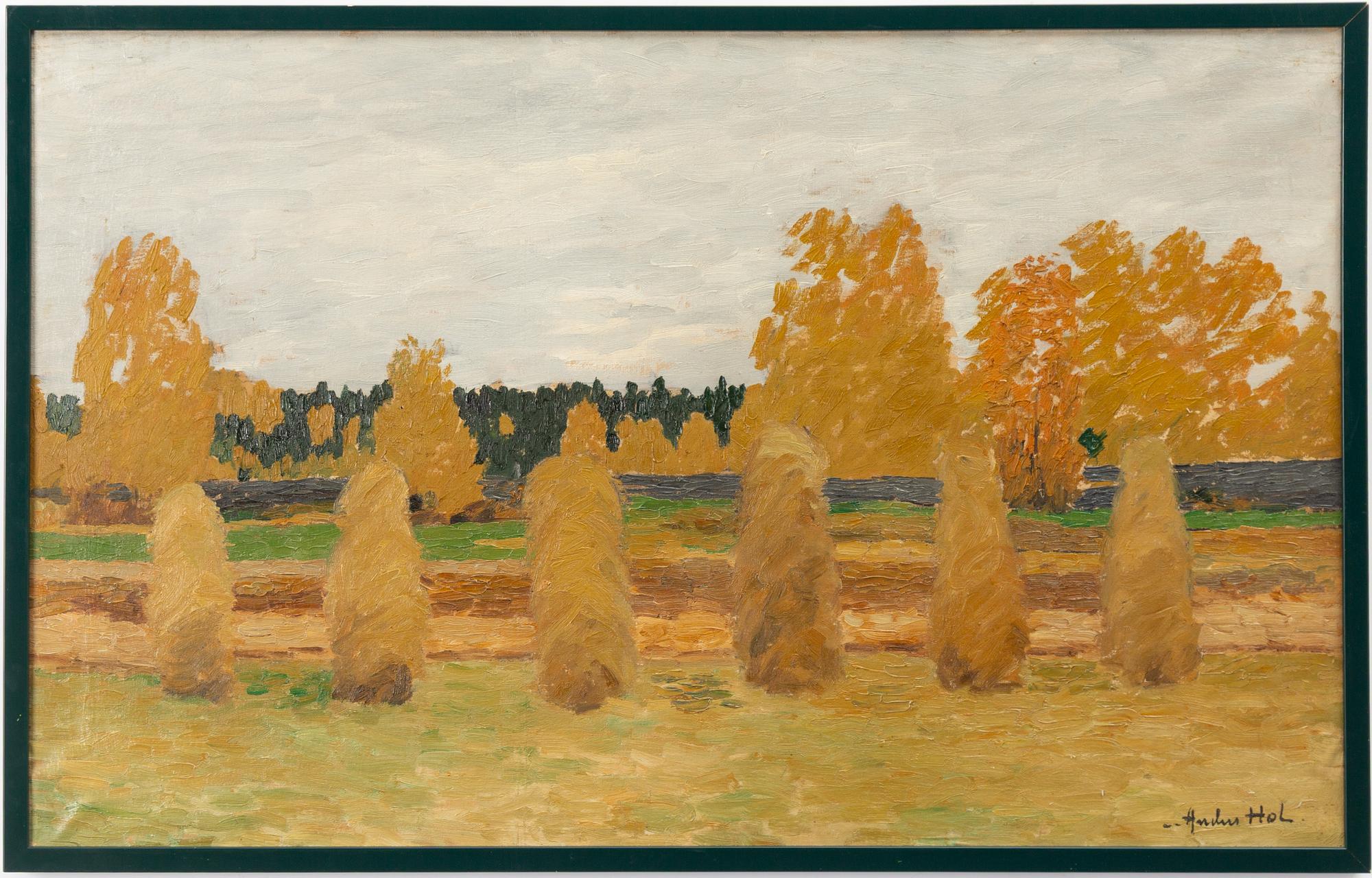 Anders Hol, Hay bales.