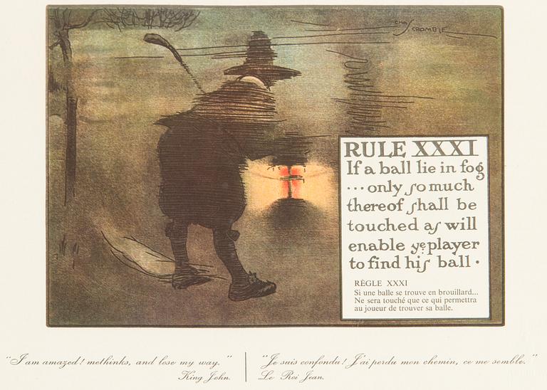 "The Rules of Golf", 19 kpl.