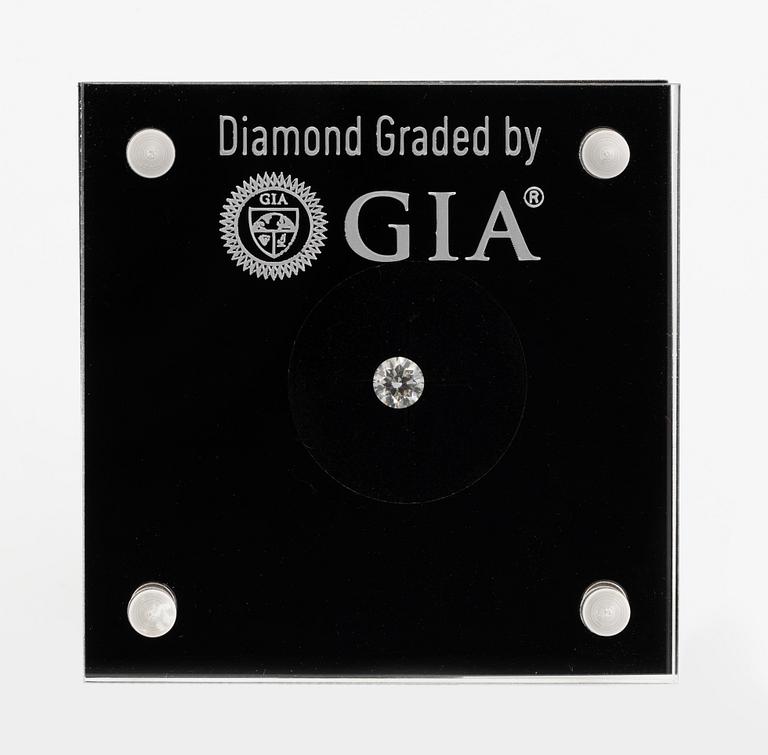 Loose brilliant cut diamond, with GIA dossier, "Triple X".