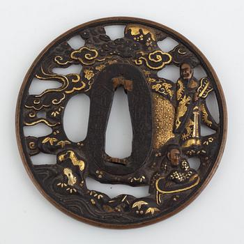 Tsuba, mei, Japan, Edo period.