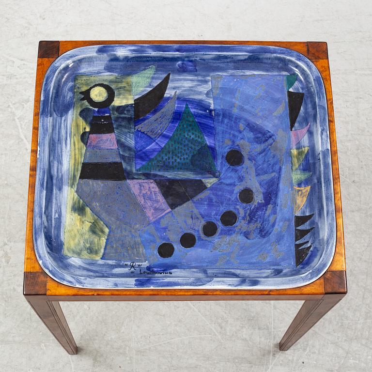 Sylvia Leuchovius, a faiance tray table, Rörstrand.