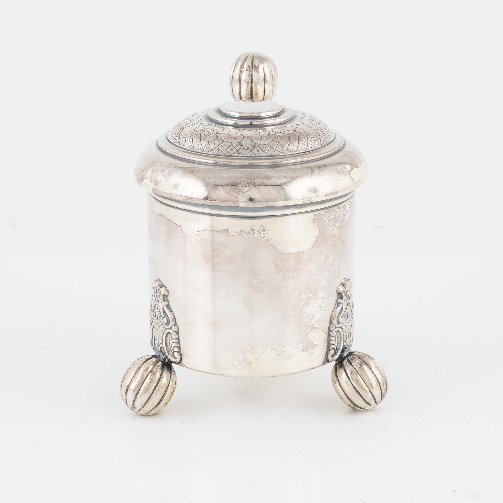 Dryckeskanna, barockstil, TESI, Göteborg, 1952.