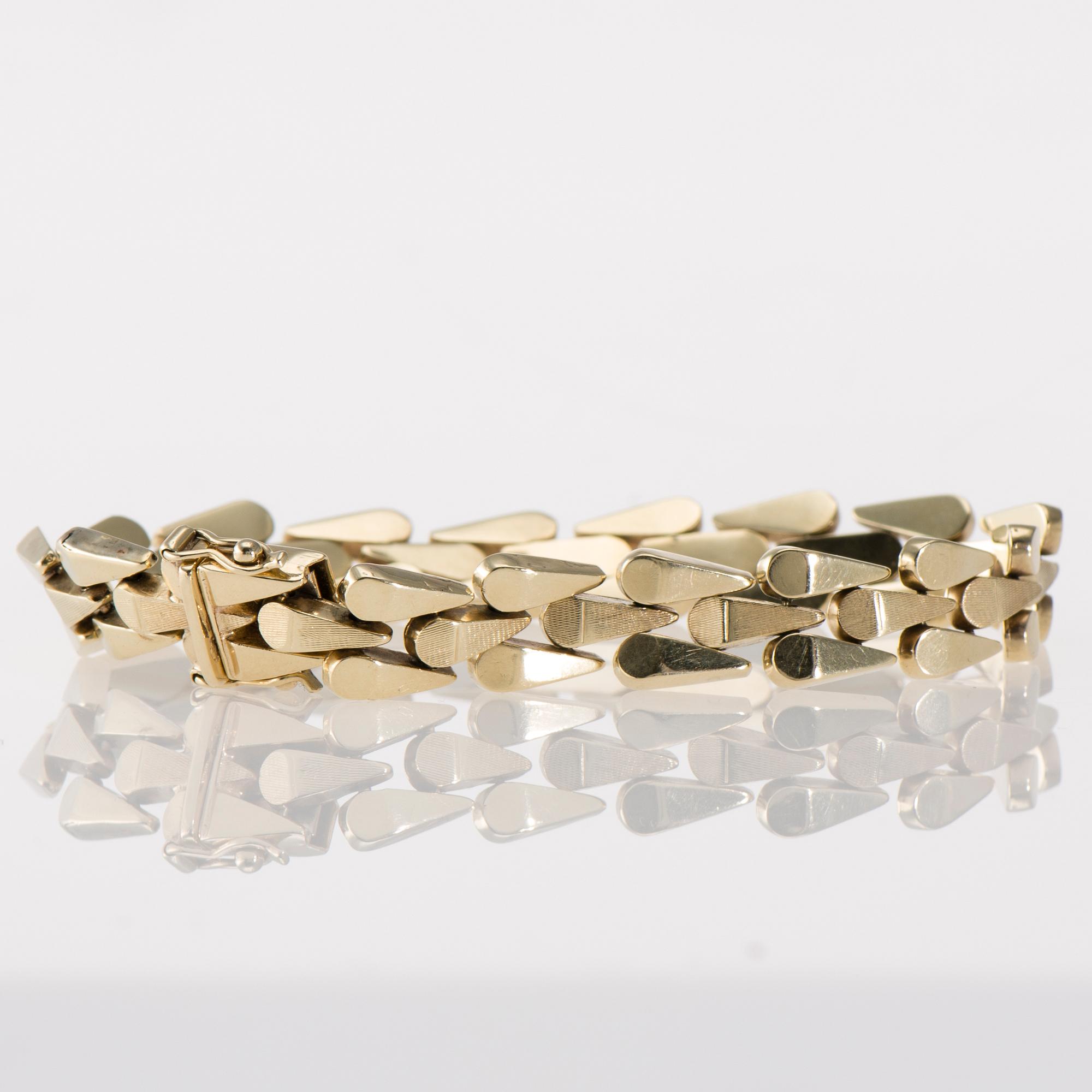 ARMKED, 14K guld. Vikt ca 16,4 g.
