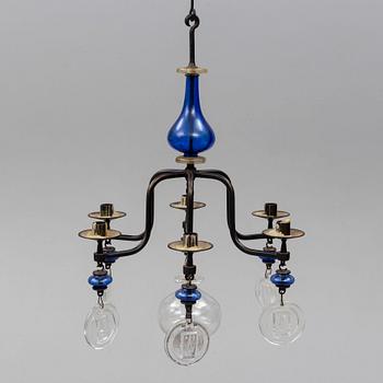 Two Erik Höglund chandeliers, second half of the 20th century.