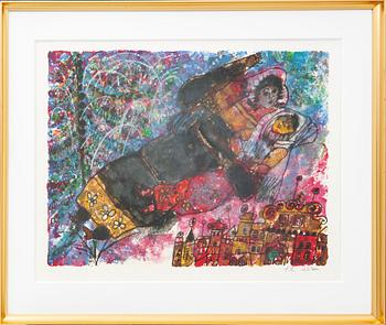 Theo Tobiasse, lithograph in colours signed and numbered L/L.