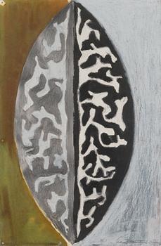 Silja Rantanen, mixed media on paper, signed and dated -86.