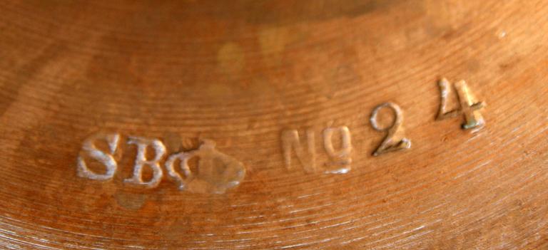 LJUSSTAKAR, 2 par, mässing, 1900-tal.