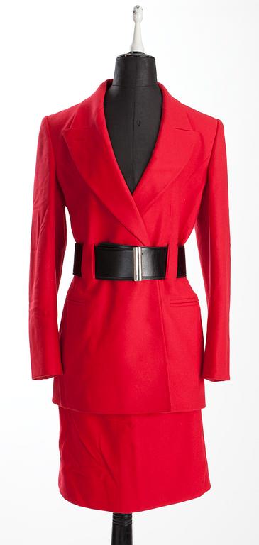 A Claude Montana two piece suit, 1980's.