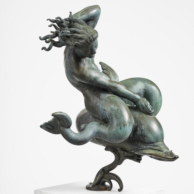 Carl Milles, "Solglitter" / "Najad på delfin" (Sunglitter / Naiad and dolphin).