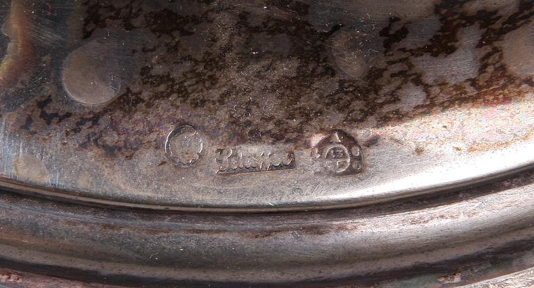 KANDELABER, silver, nyrokoko, Scheffer, Österrike omkring 1900. Vikt 1153 g.