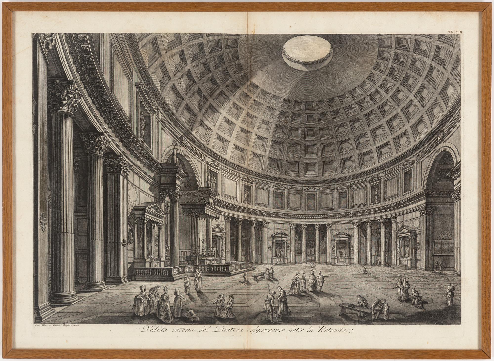 FRANCESCO PIRANESI, engraving, signed in plate.