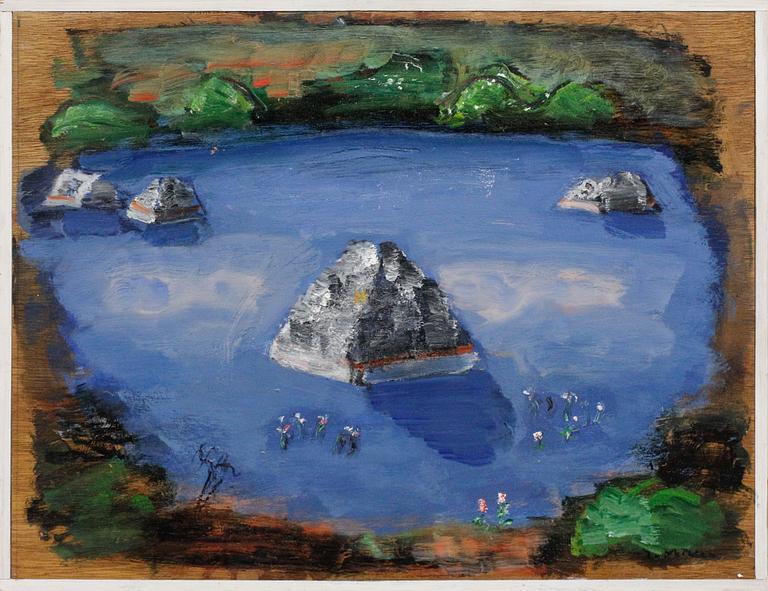 Ingegerd Möller, oil on panel. Signed.