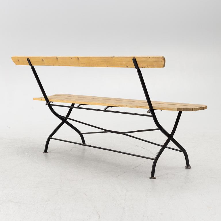 A garden bench, 20th century.