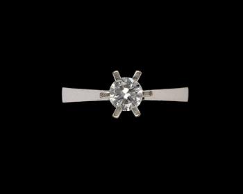 795. RING, brilliant cut diamond, 0.44 cts.