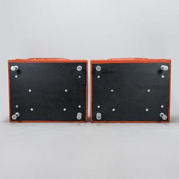 Yrjö Kukkapuro, nojatuoleja, pari, "Variaatio", tilaustyö, Haimi, 1970-luvun loppu.