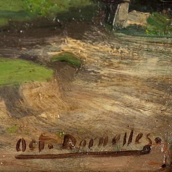 UNKNOWN ARTIST 19/20th Century, oil on panel, indistinctly signed.