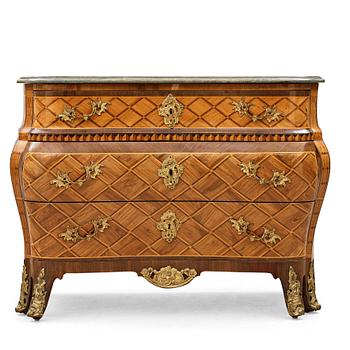 41. A Swedish Rococo commode by Jöns Efverberg (master in Stockholm 1768-1777).