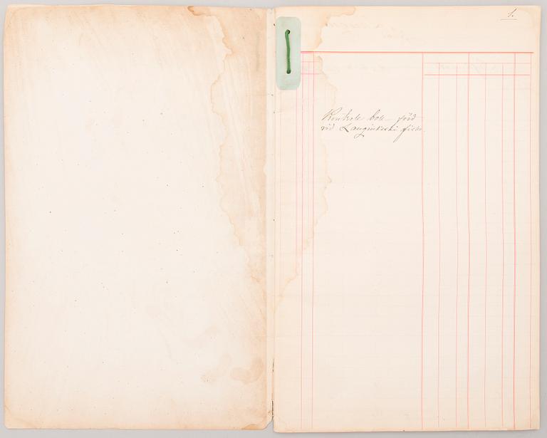 KIRJA, Kalastuskirjanpito Langinkosken keisarilliselta kalastusmajalta 1901-1910.