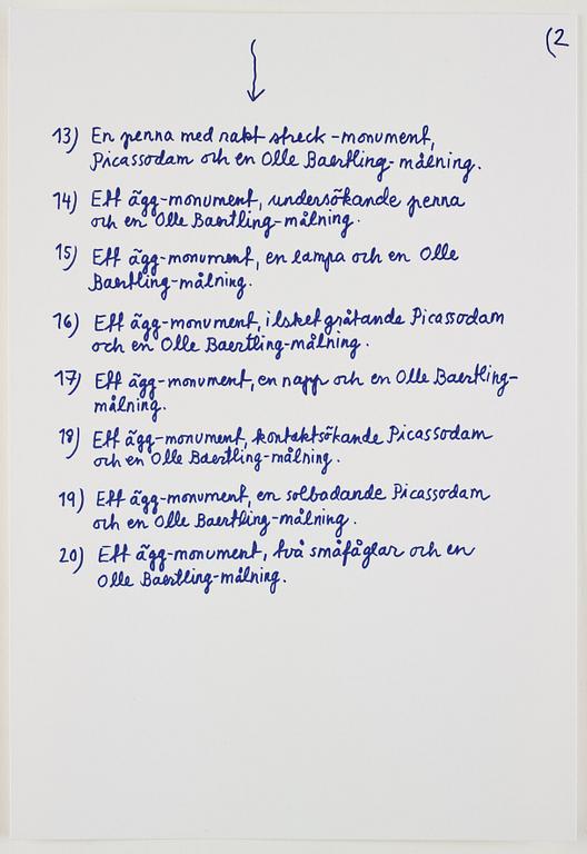 Marie-Louise Ekman, Portfolio with 20 lithographs "Monument 1981-2021".