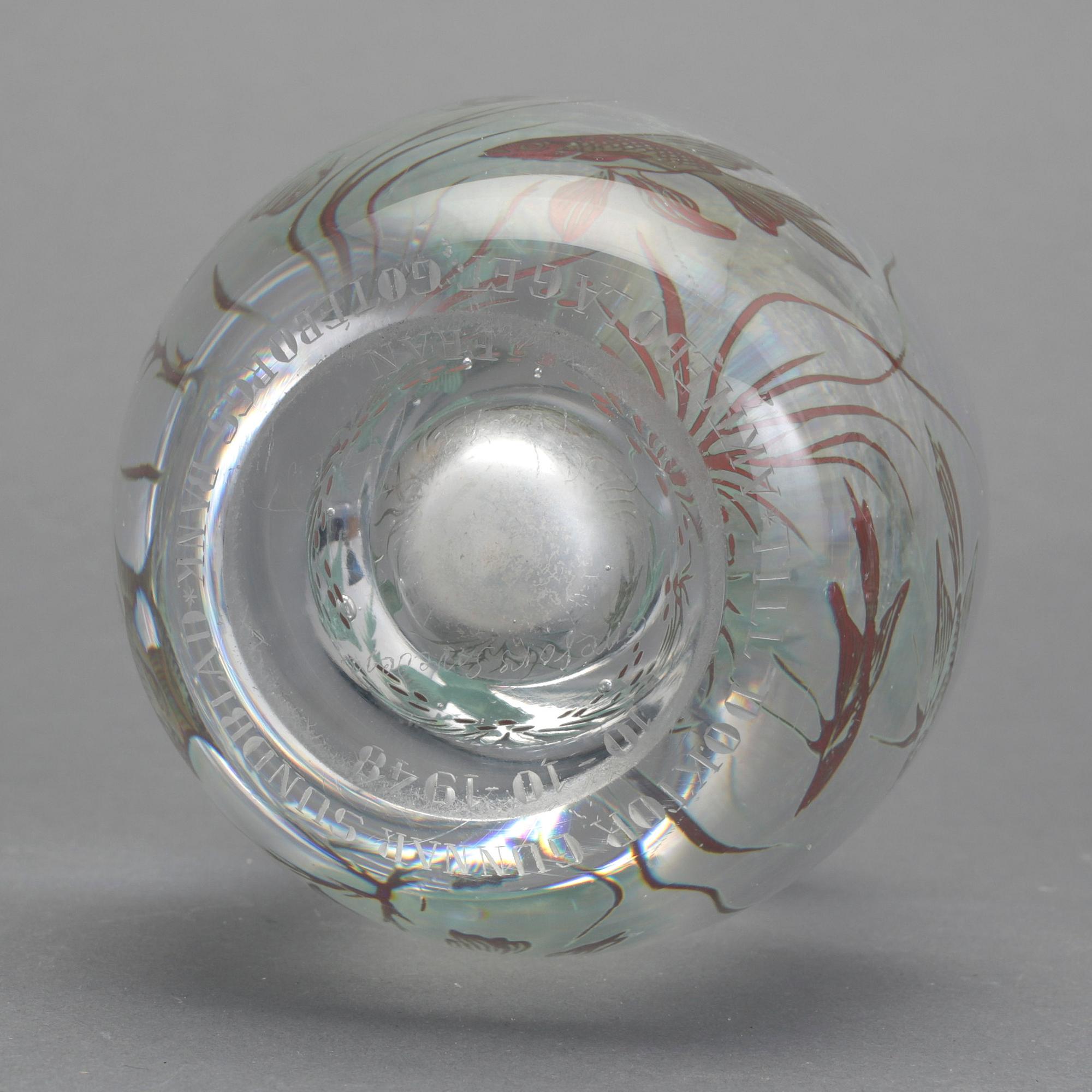 VAS, Edward Hald, Orrefors, 1948. "Fiskgraal".