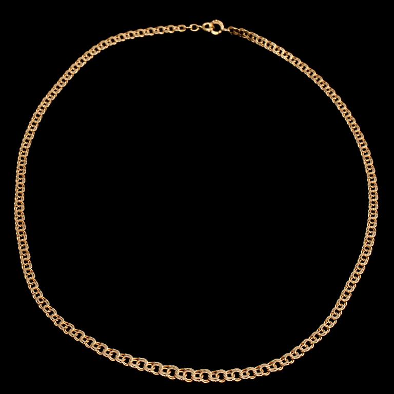 HALSLÄNK, 18k guld, BE Franzen, Stockholm, 1958.Vikt 10 g.