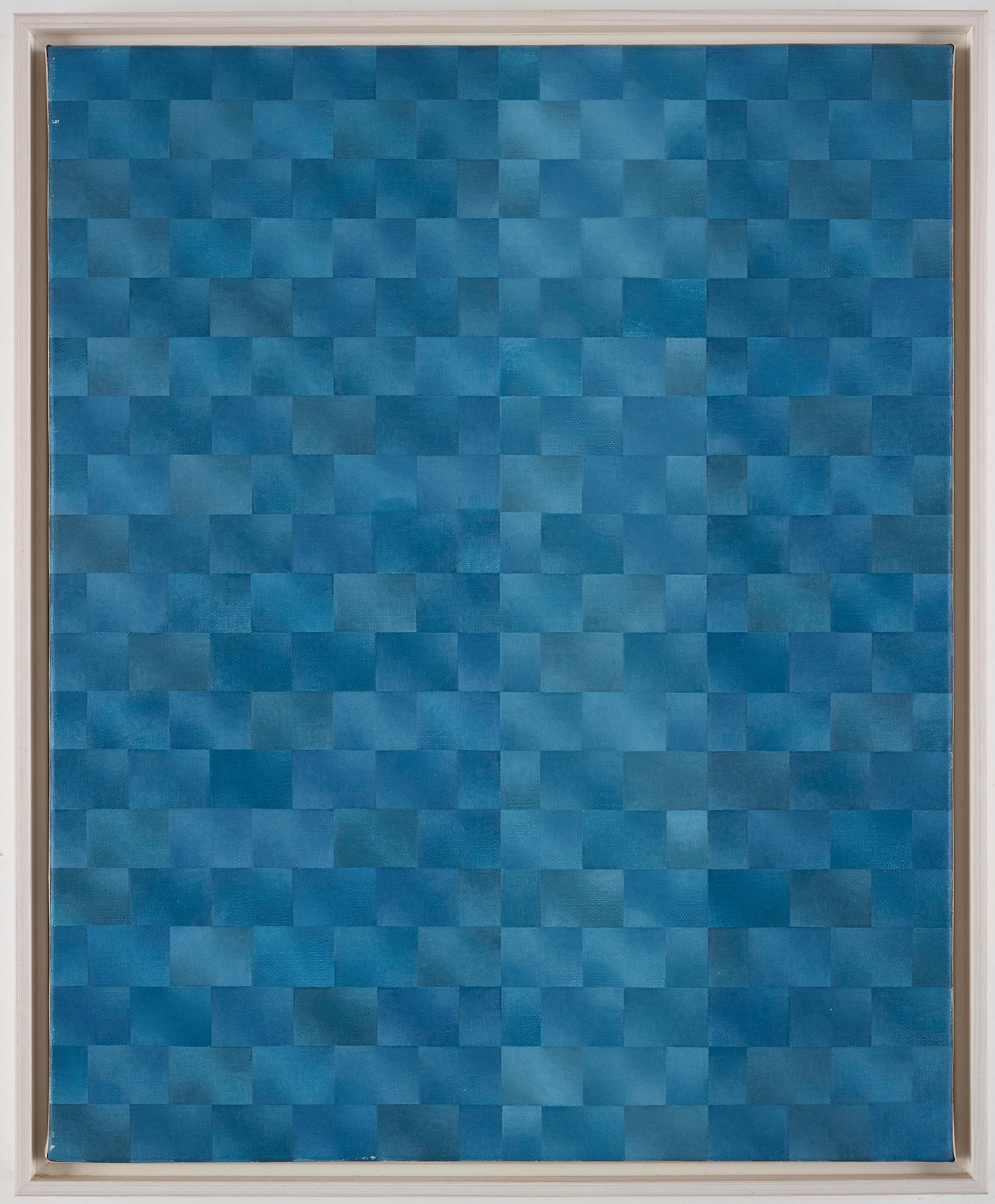 Barbro Östlihn, "XIX Mur Bleu avec Bande".