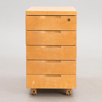 A mid 20th century 'B96' drawer unit for Artek, Finland.