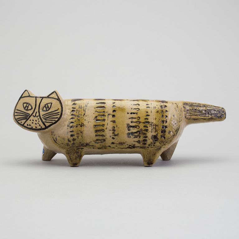 A stoneware cat sculpture by Lisa Larson, Gustavsberg.