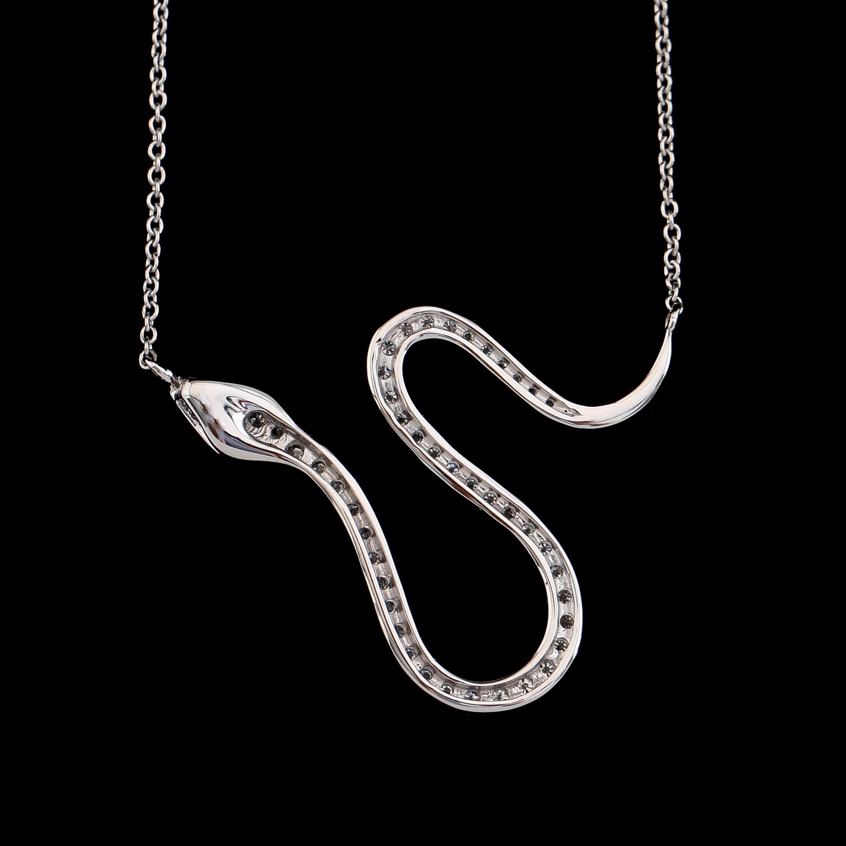 HALSBAND, 18K vitguld, diamanter tot ca 0.30 ct.