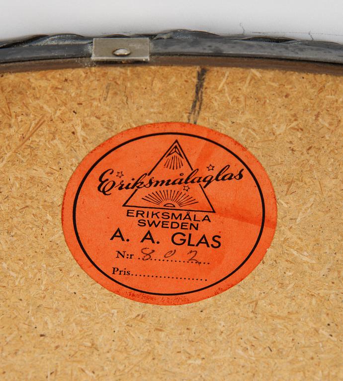 A mid 20th centuryEriksmålaglas mirror.
