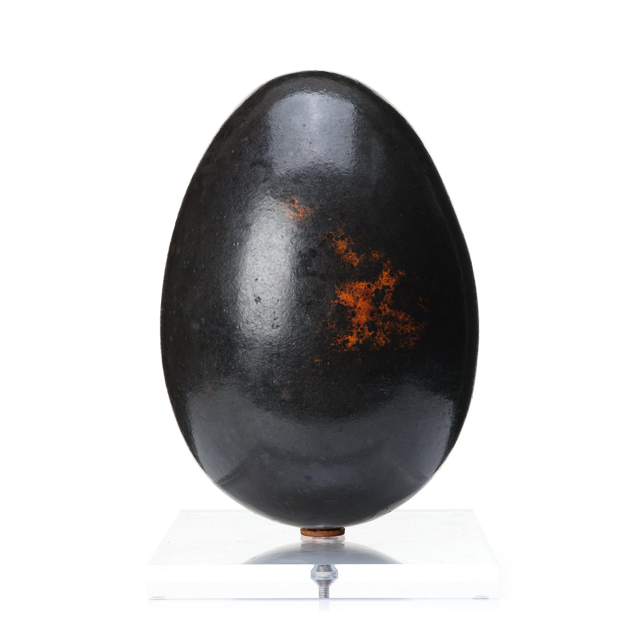 Hans Hedberg, a large faience sculpture of an egg, Biot, France.