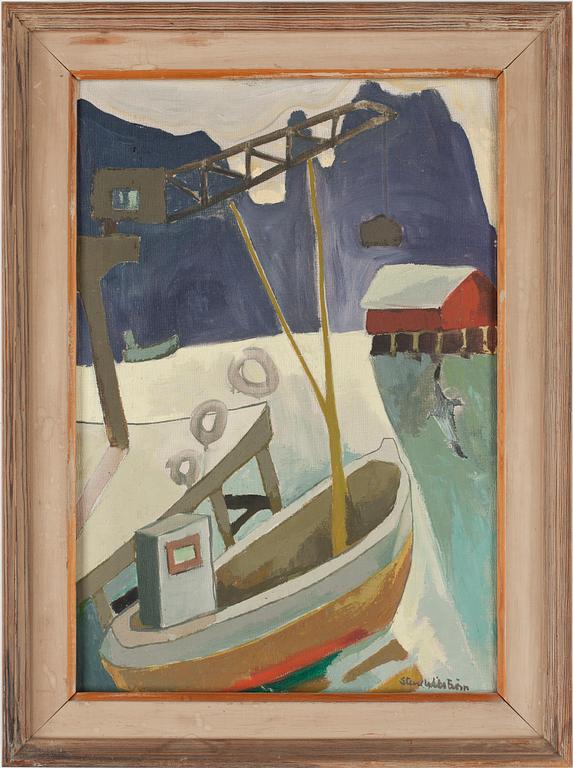 STURE WIKSTRÖM, olja på pannå, sign.