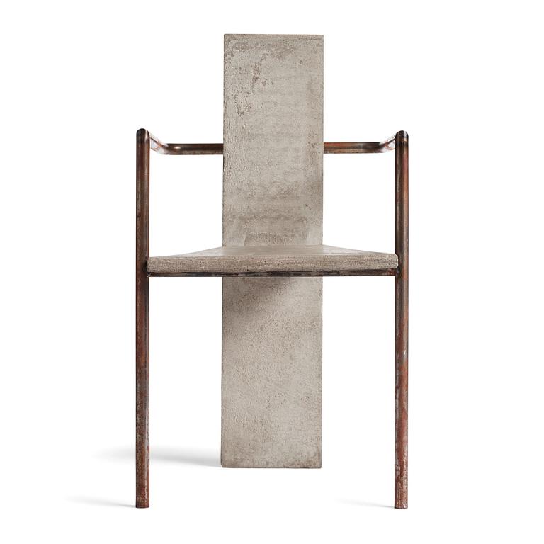 Jonas Bohlin, a 'Concrete' armchair, Källemo, Värnamo, Sweden post 1981.