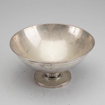 CG HALLBERG, silver, skål på fot. Stockholm 1938.