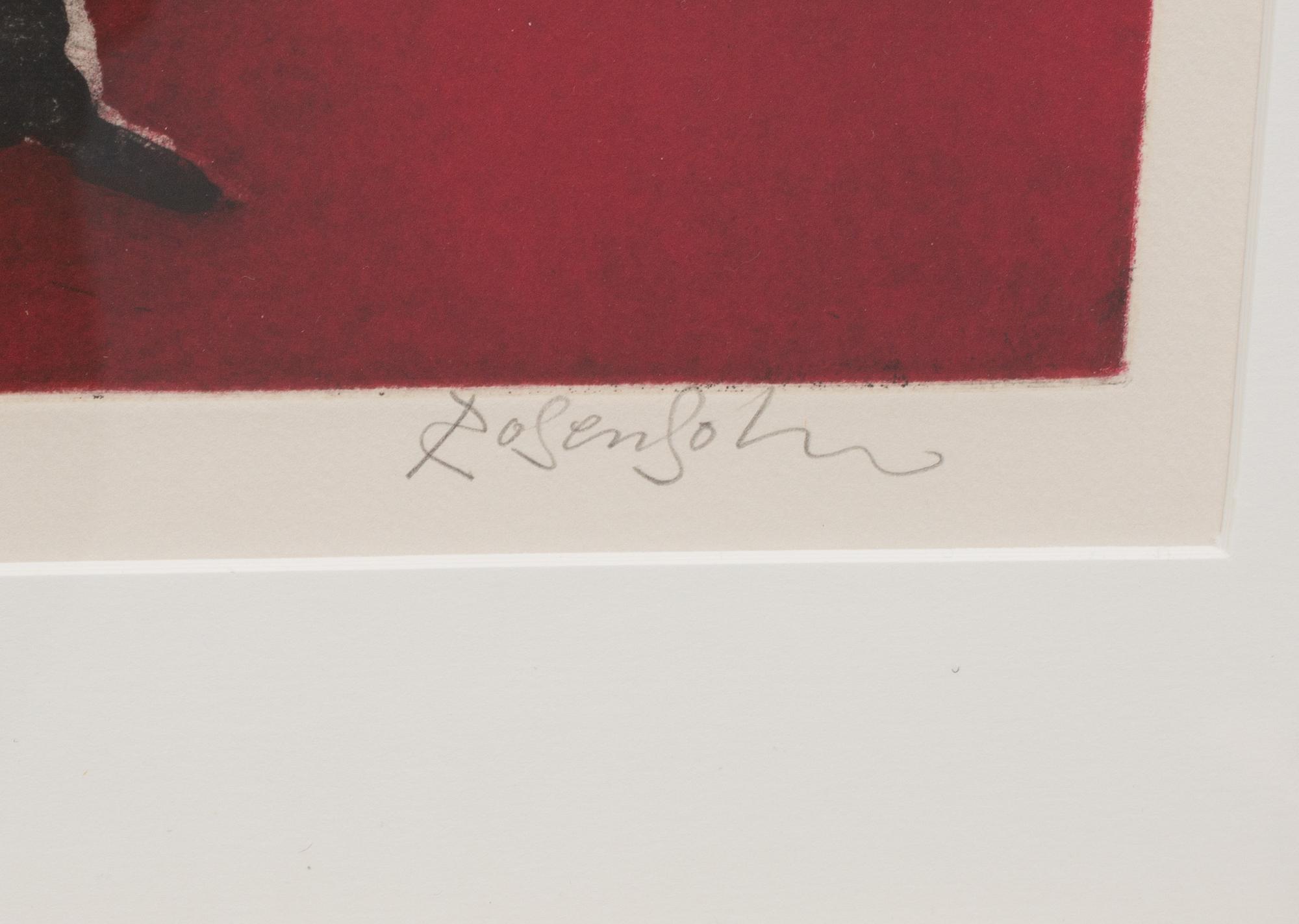 LENNART ROSENSOHN, färgetsning, signerad och numrerad 11/95.