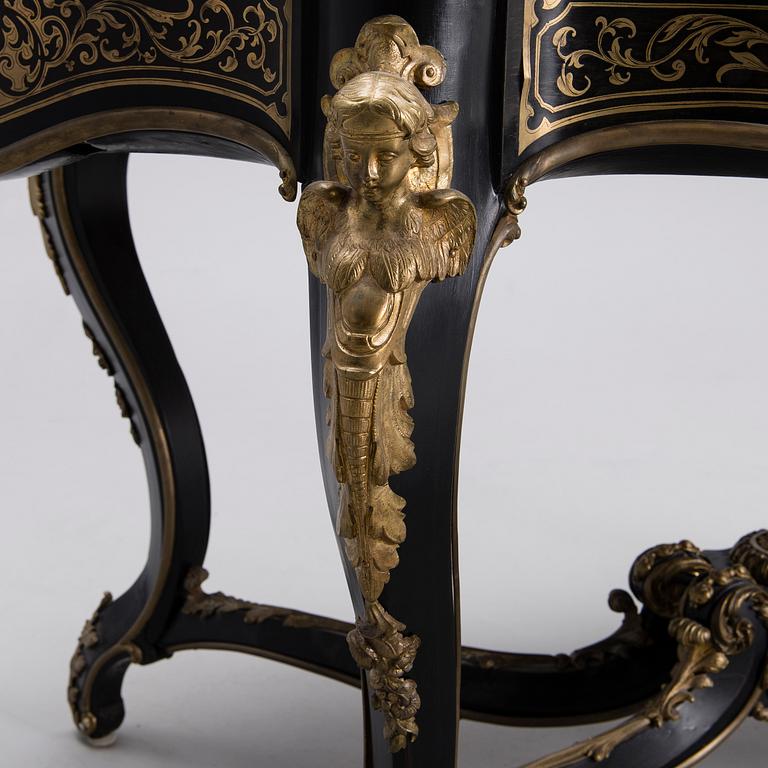 PÖYTÄ, Boulle-tyyli, 1800-luvun loppu.