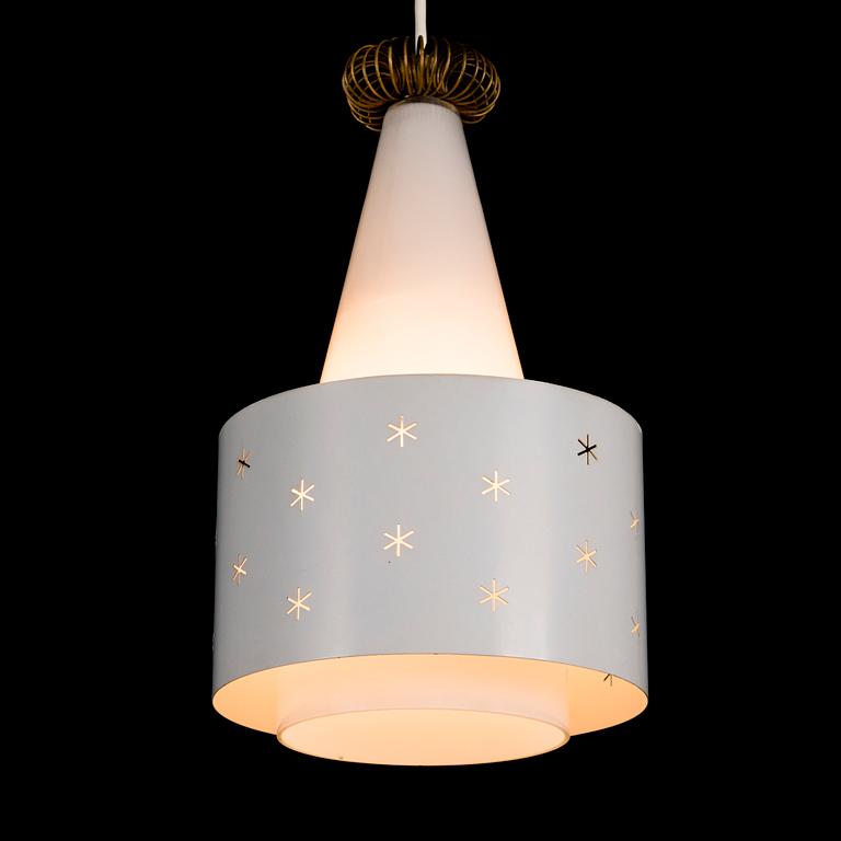 A mid 20th century 'K2-10' pendant light Idman, Finland.