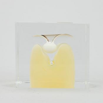 ÅRSKUB, glas, signerad Oiva Toikka, Nuutajärvi 1989, numrerad 905/2000.