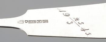 BESTICK, 24 delar, silver, Musslan-serien, olika stämplar, Finland 1920-1944.