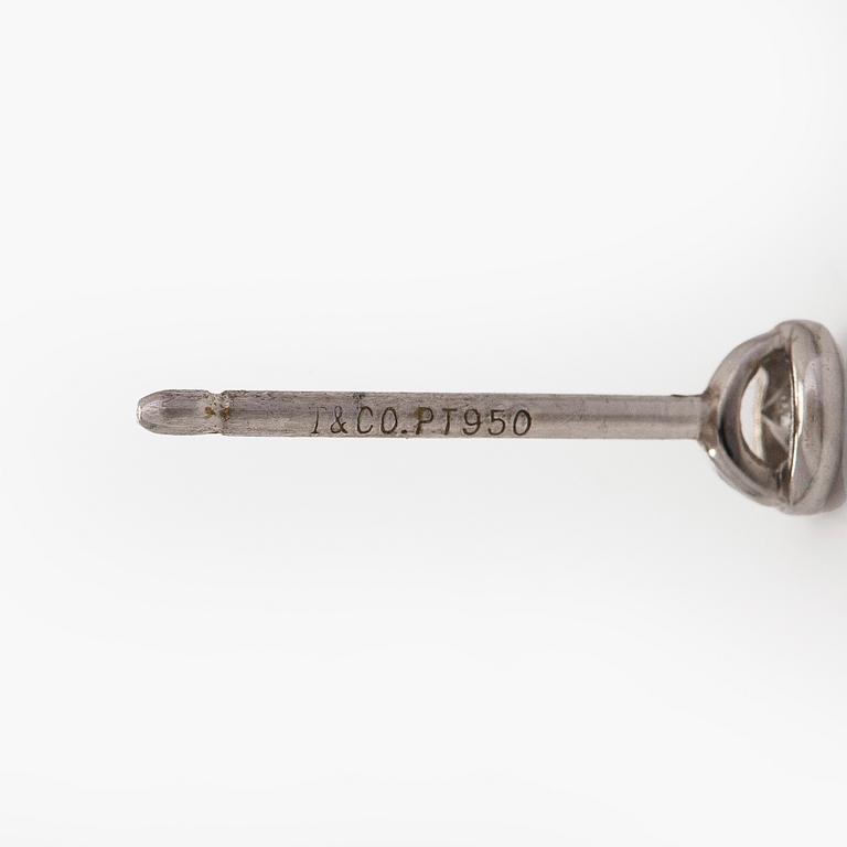 Tiffany & Co, Elsa Peretti, korvakorut, "Diamonds by The Yard", platinaa ja briljanttihiottuja timantteja.