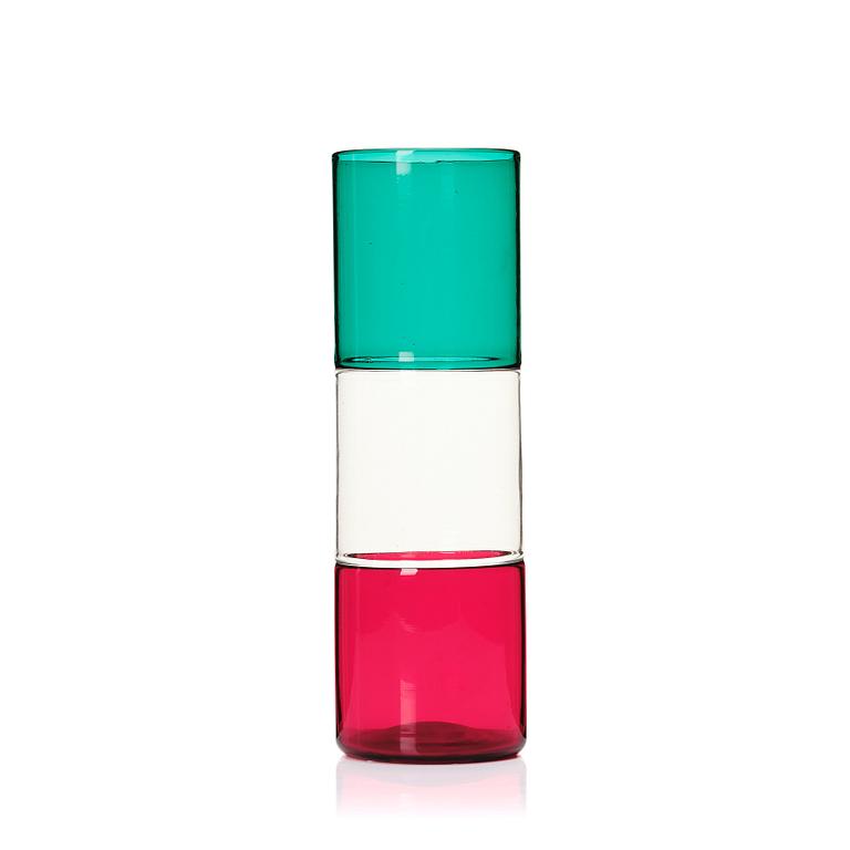Fulvio Bianconi, vas "a Doppio Incalmo", Venini, Murano, Italien, modell 4392.