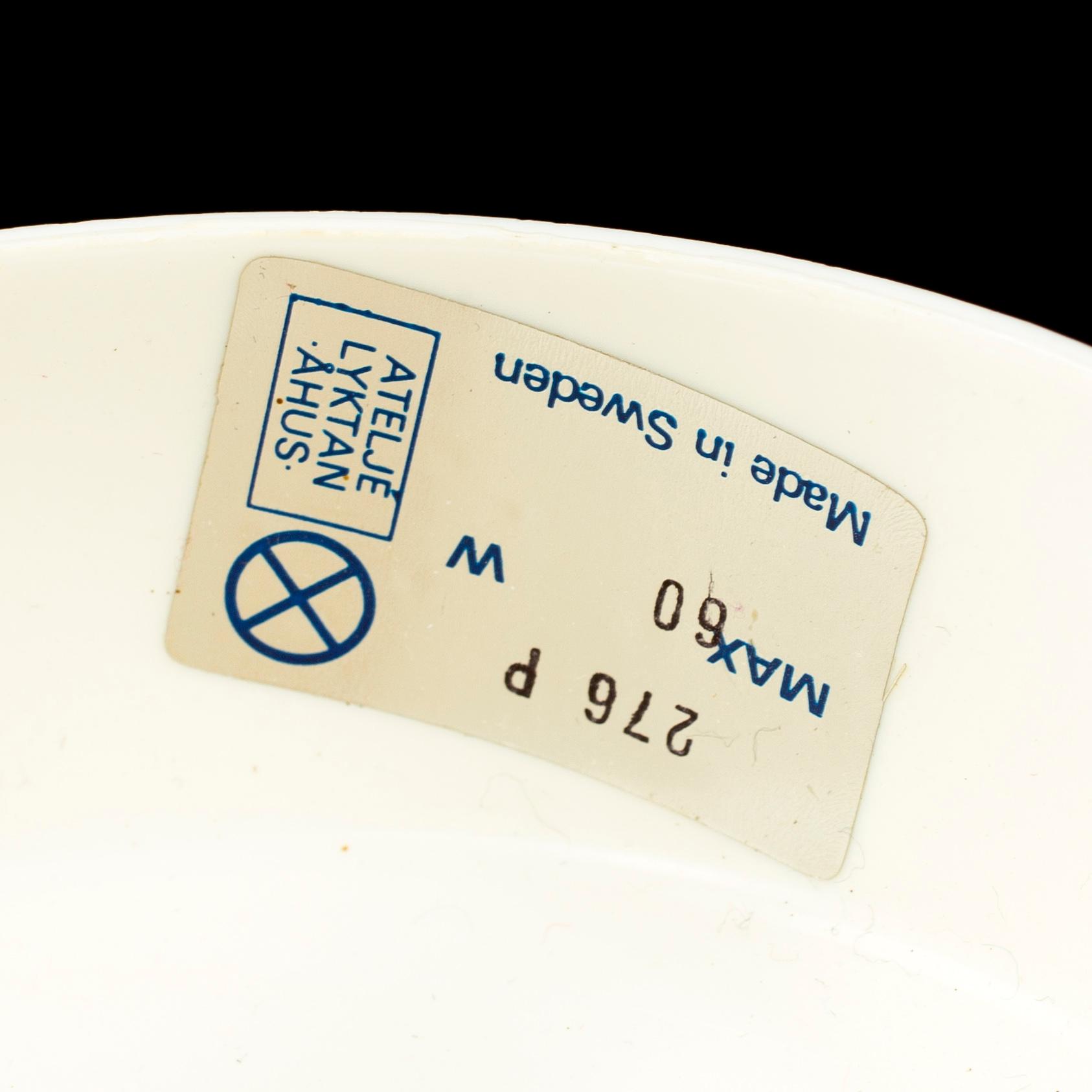 ANDERS PEHRSON, taklampa, "Crystal", Ateljé Lyktan, 1900-talets senare del.