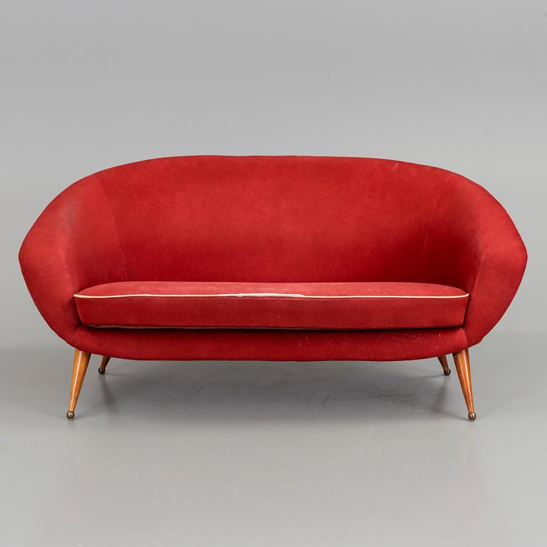 A 1950s 'Tellus' sofa by Folke Jansson.