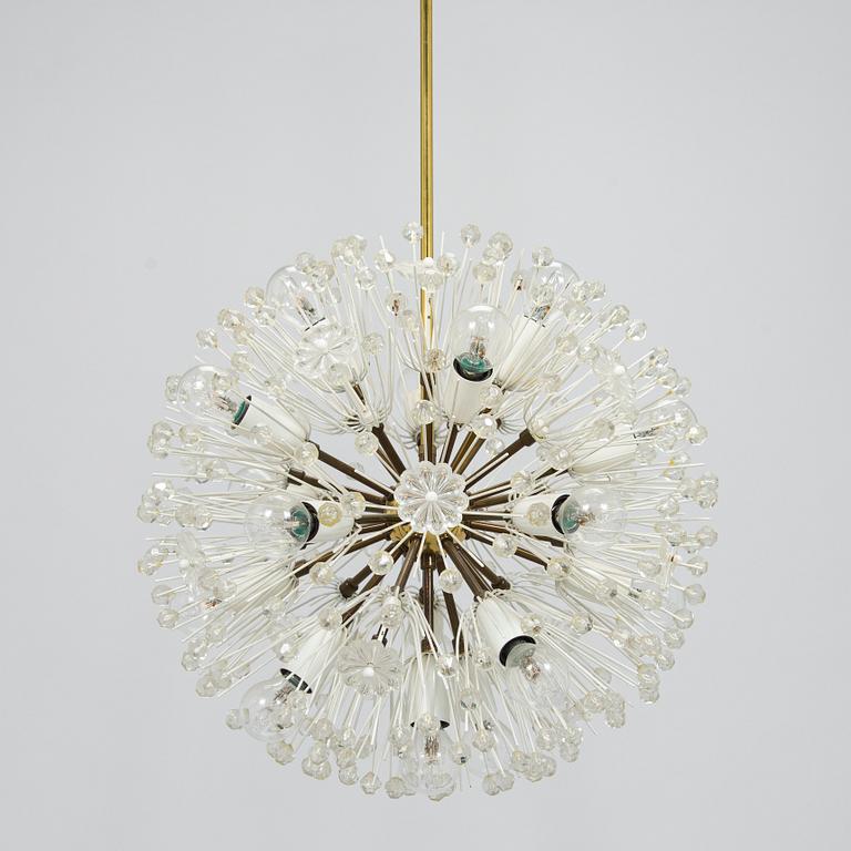 Emil Stejnar, a 1950s 'Dandelion' chandelier  for Rupert Nikoll, Austria.